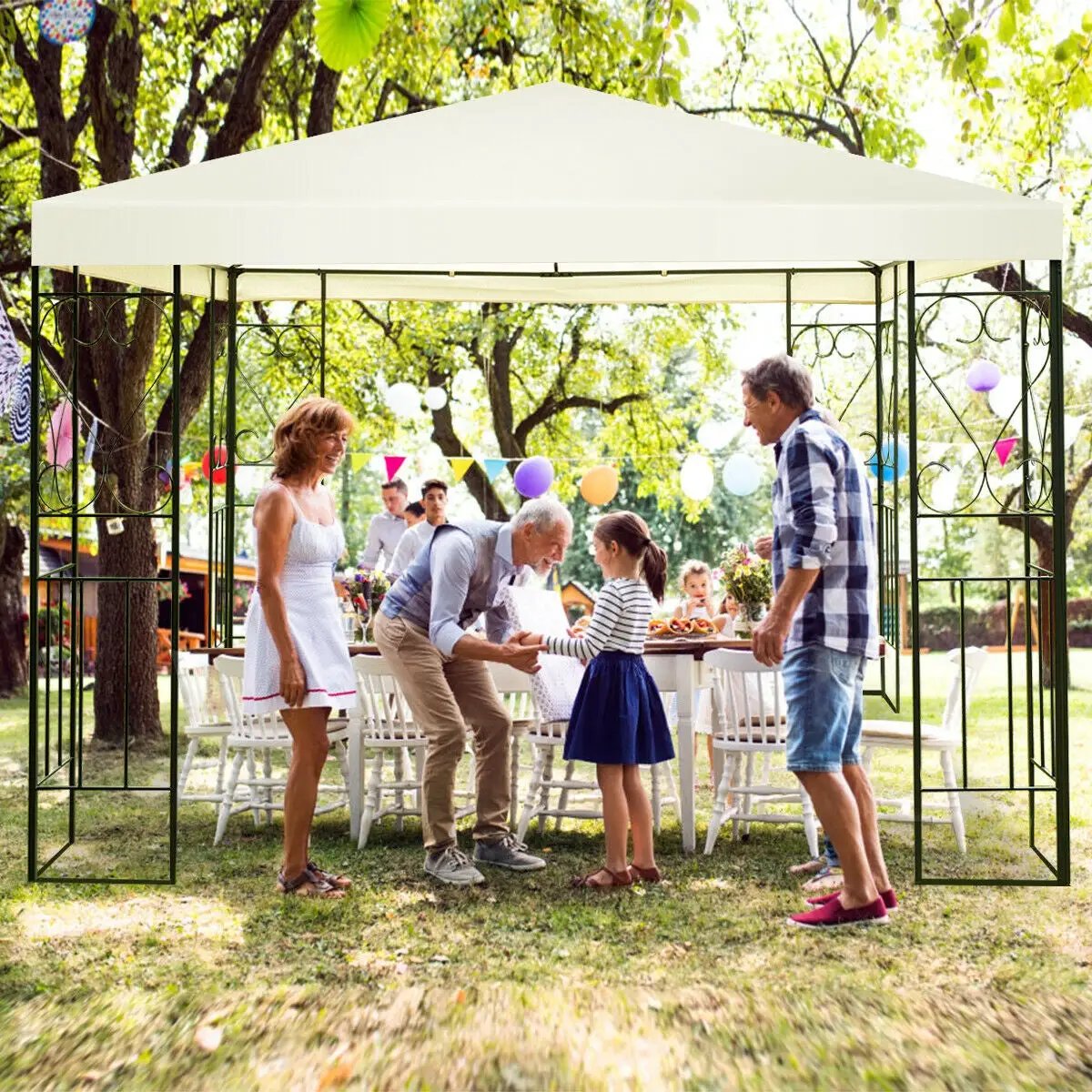 10 x 10 Feet Patio Gazebo Canopy Tent Garden Shelter by DirectDeals