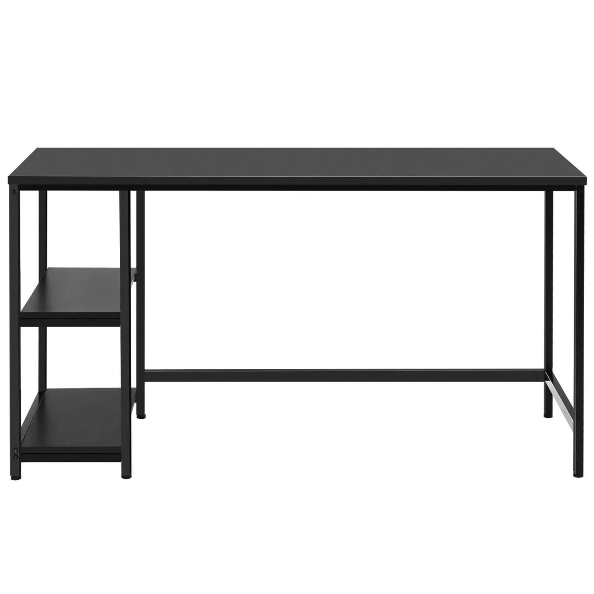 47 Inch Computer Desk Office Study Table Workstation Home with Adjustable Shelf Black, photo 3 of 16