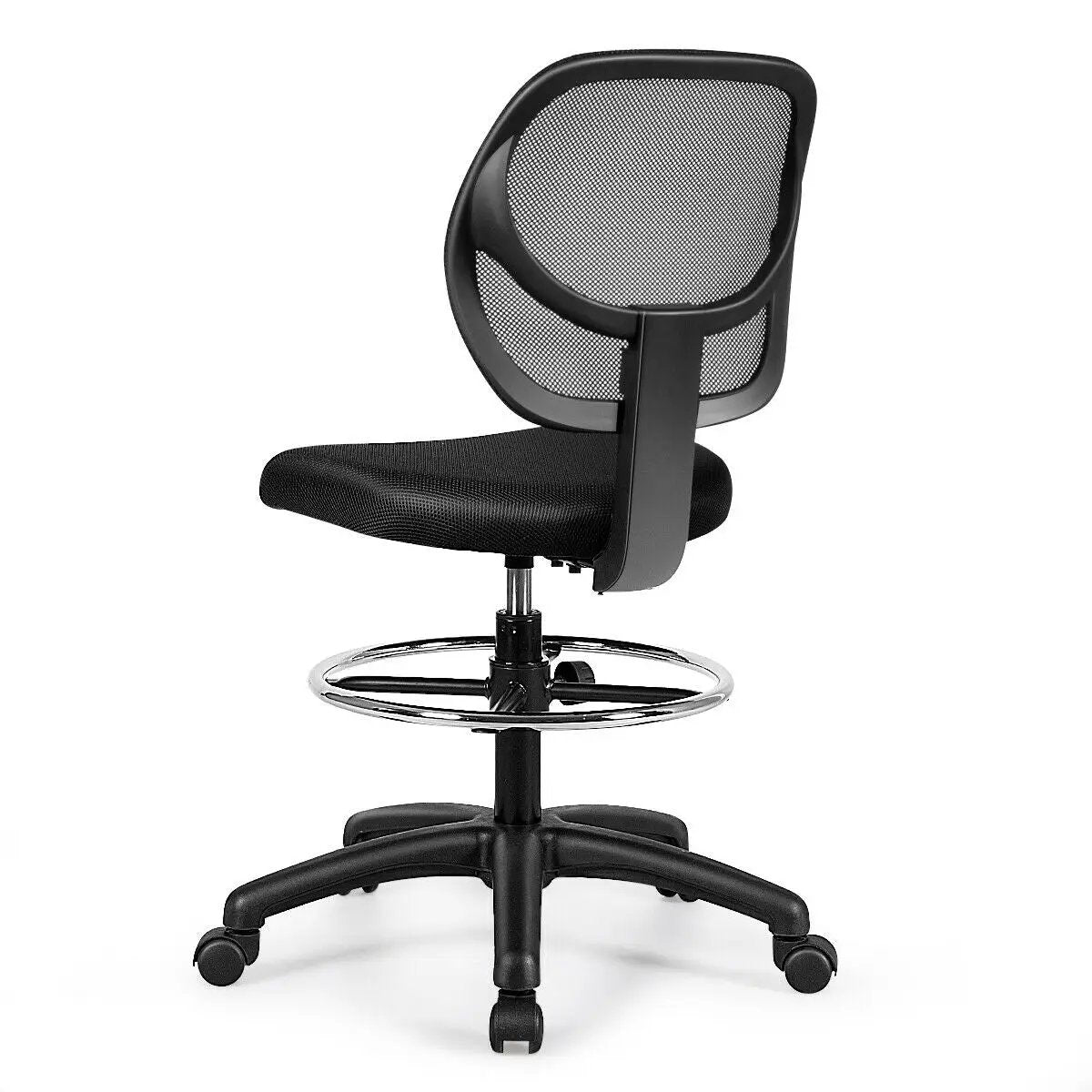 Adjustable Height Mid Back Mesh Drafting Office Chair by DirectDeals