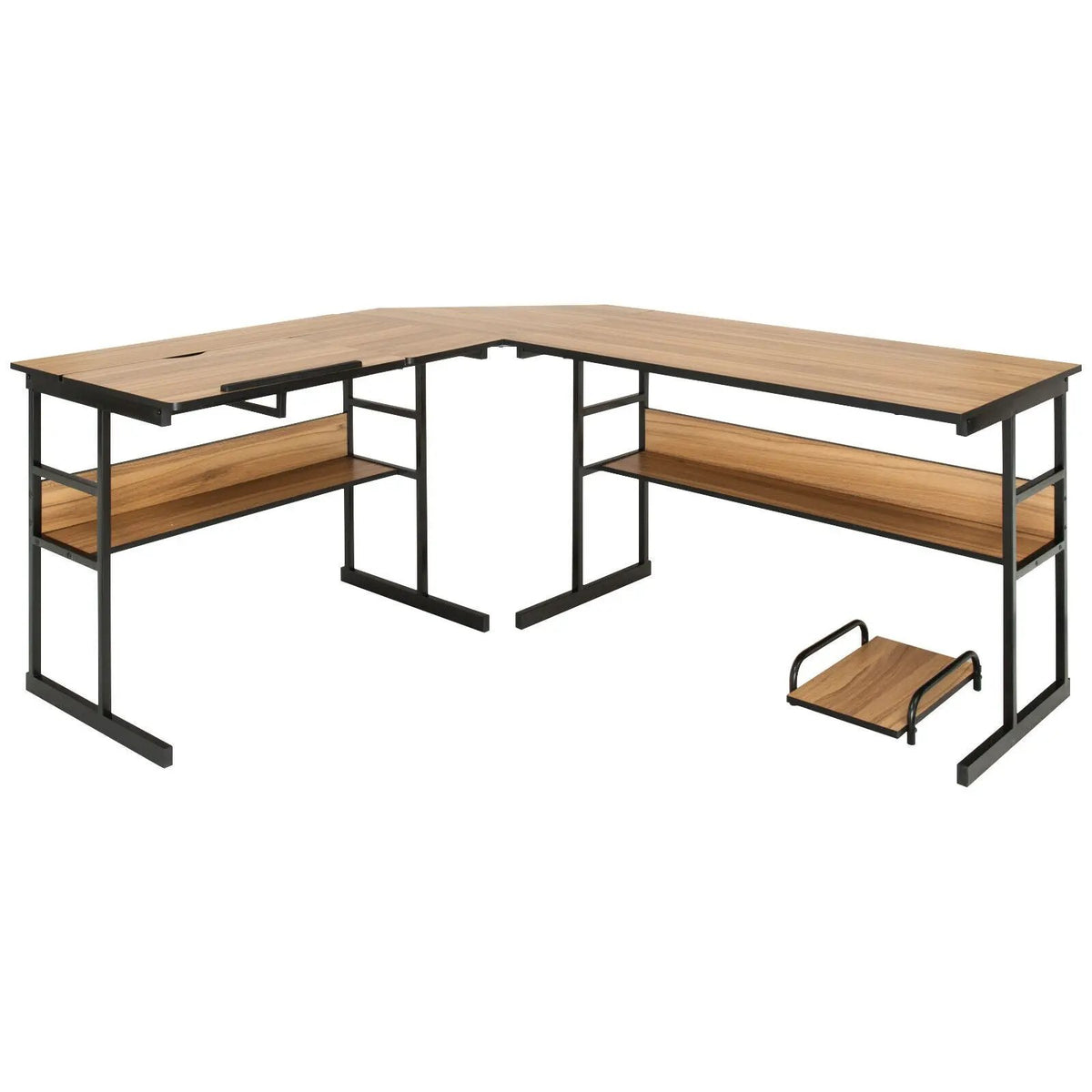 L-Shaped Computer Desk with Tiltable Tabletop, photo 10 of 32