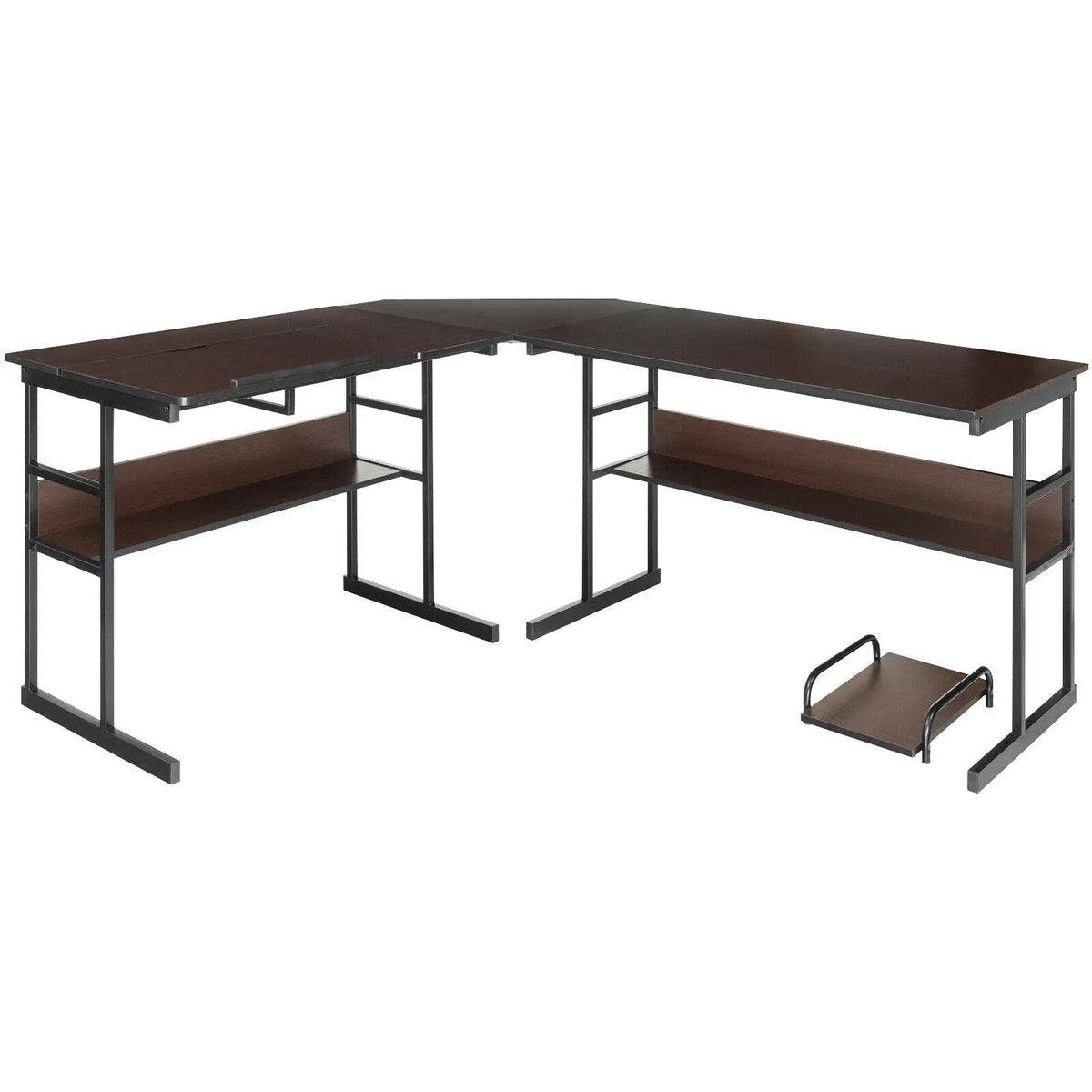 L-Shaped Computer Desk with Tiltable Tabletop, photo 9 of 32