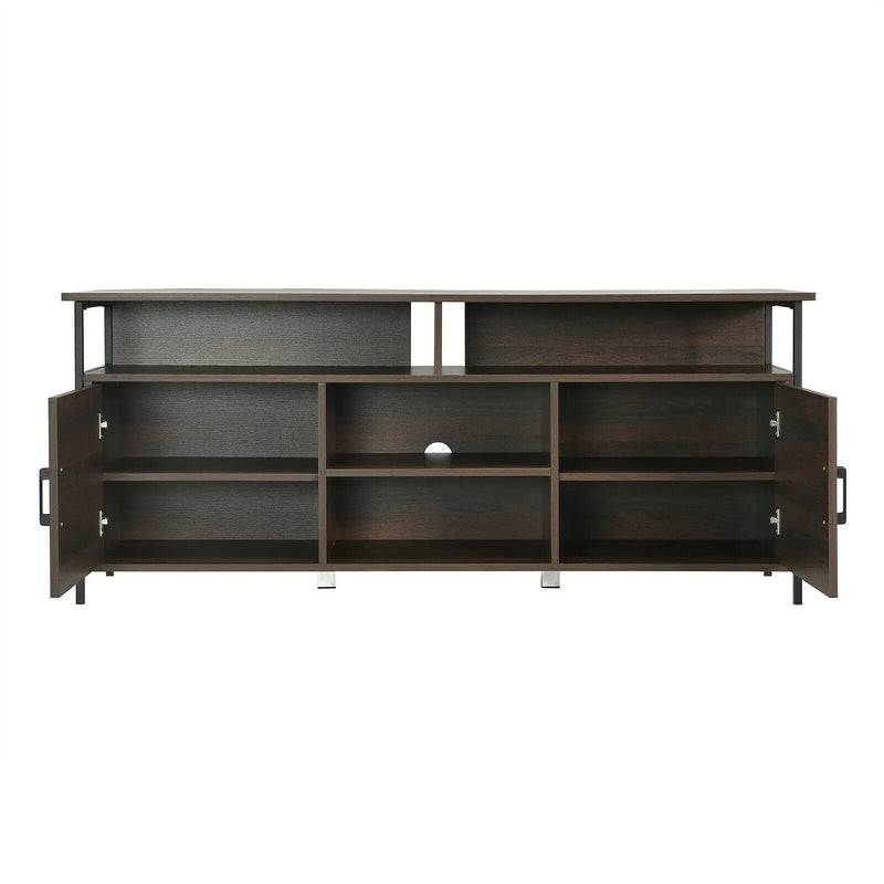 58 Inch Wood TV Stand Entertainment Media Center Console with Storage Cabinet by DirectDeals