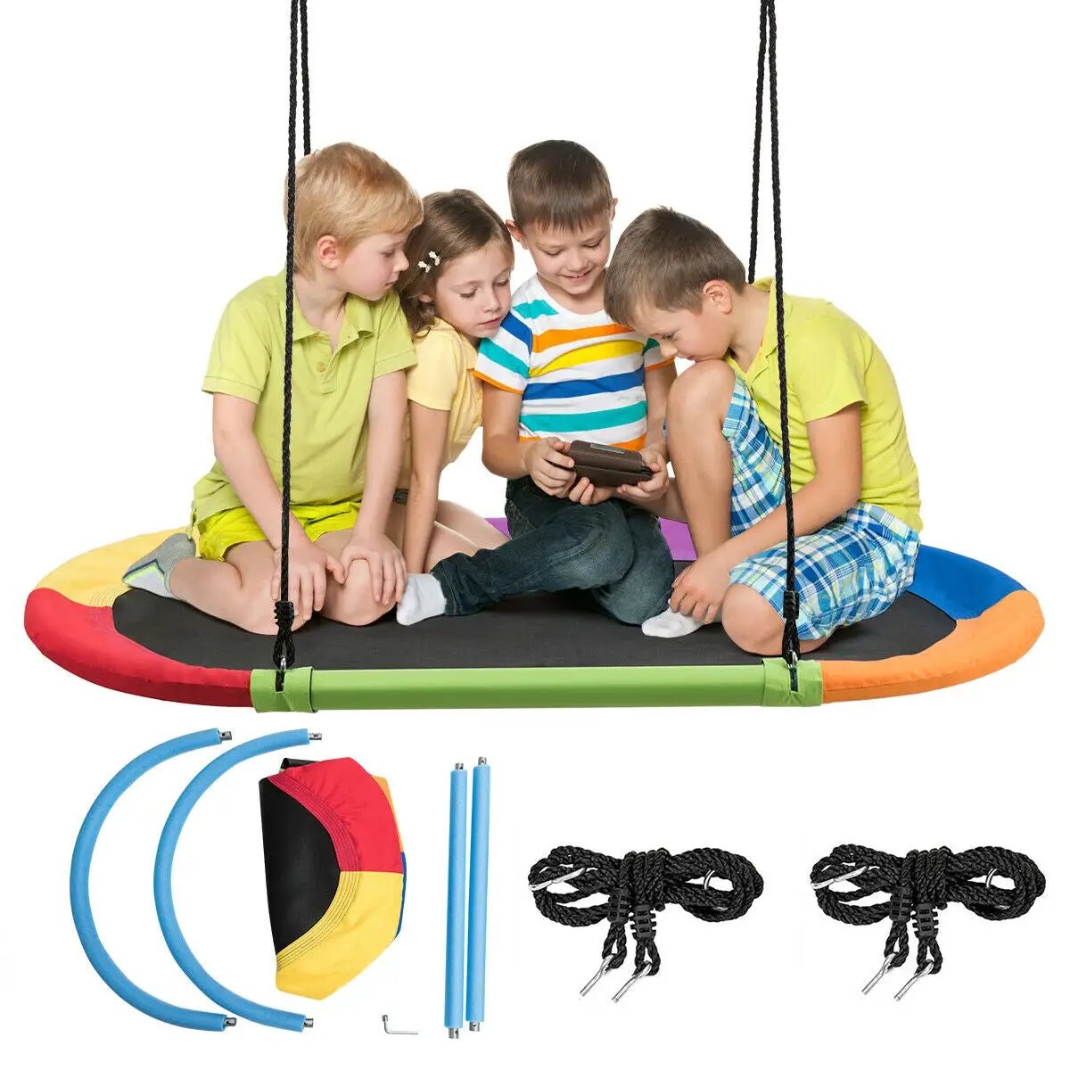 60 Inch Saucer Surf Outdoor Adjustable Swing Set by DirectDeals