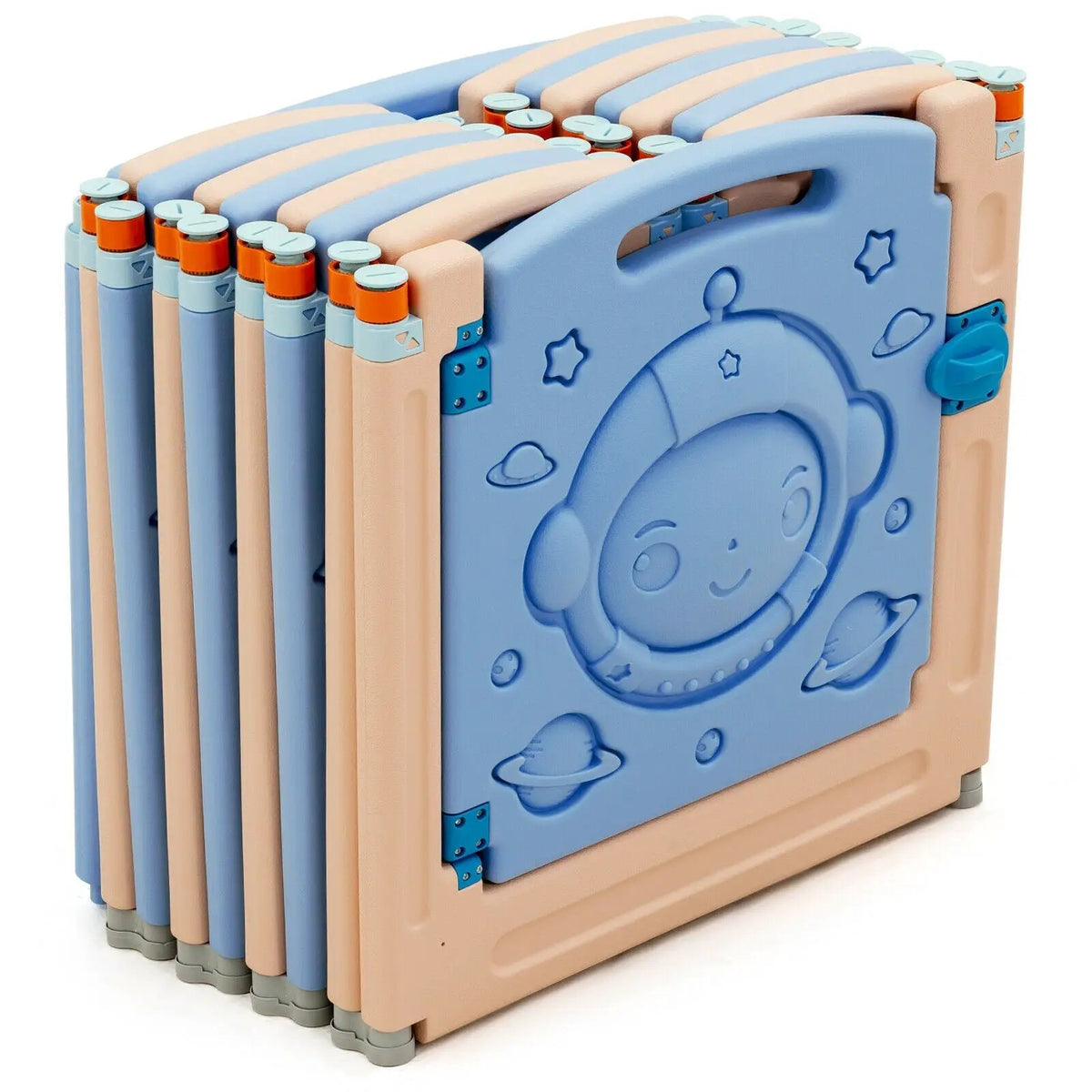 18-Panel Foldable Baby Playpen Kids Activity Center with Lockable Door, photo 6 of 24