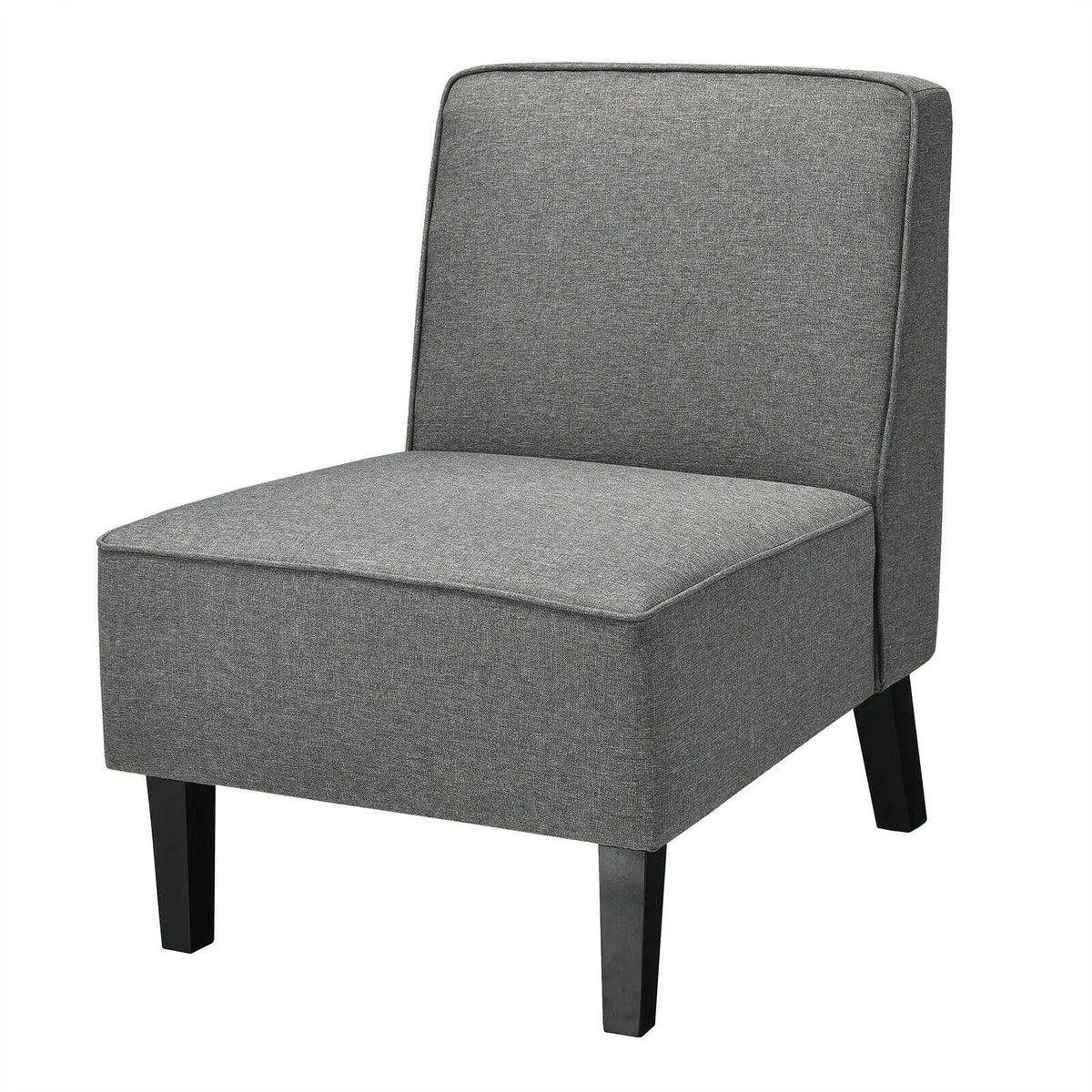 Modern Armless Accent Sofa Chair with Rubber Wood Legs, photo 11 of 16