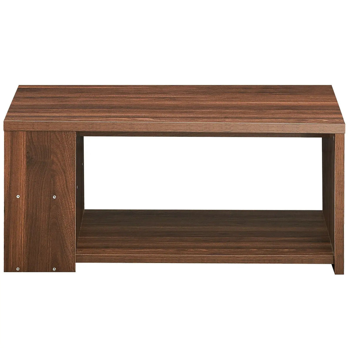 Coffee Table Sofa Side Table with Storage Shelves, photo 21 of 24