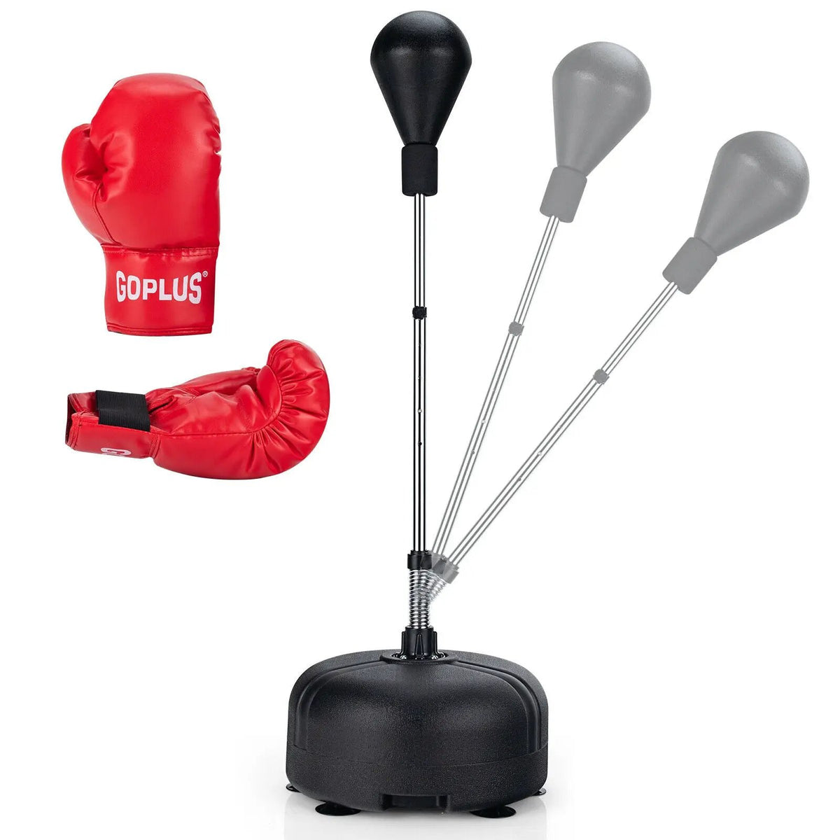 Adjustable Freestanding Punching Bag with Boxing Gloves, photo 3 of 9