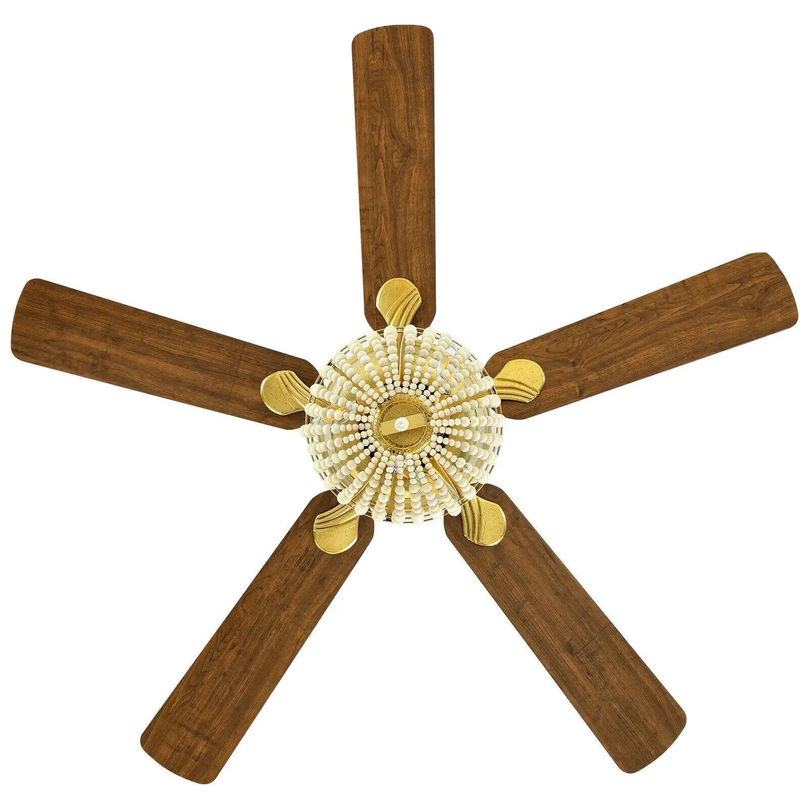 52 Inch Retro Ceiling Fan Light with Reversible Blades Remote Control by DirectDeals