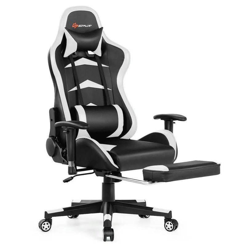 Massage Gaming Chair with Footrest by DirectDeals