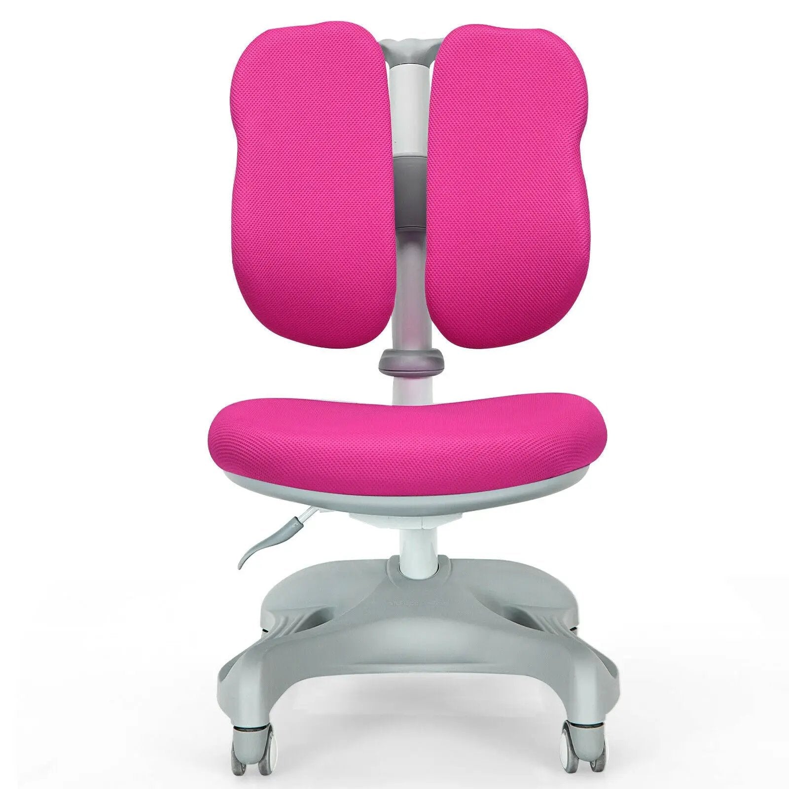 Adjustable Height Student Chair with Sit-Brake Casters and Lumbar Support for Home and School by DirectDeals