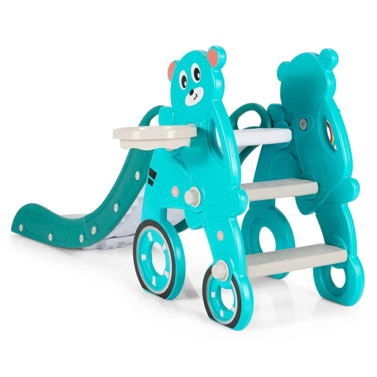 4-in-1 Foldable Baby Slide Toddler Climber Slide PlaySet with Ball, photo 12 of 24
