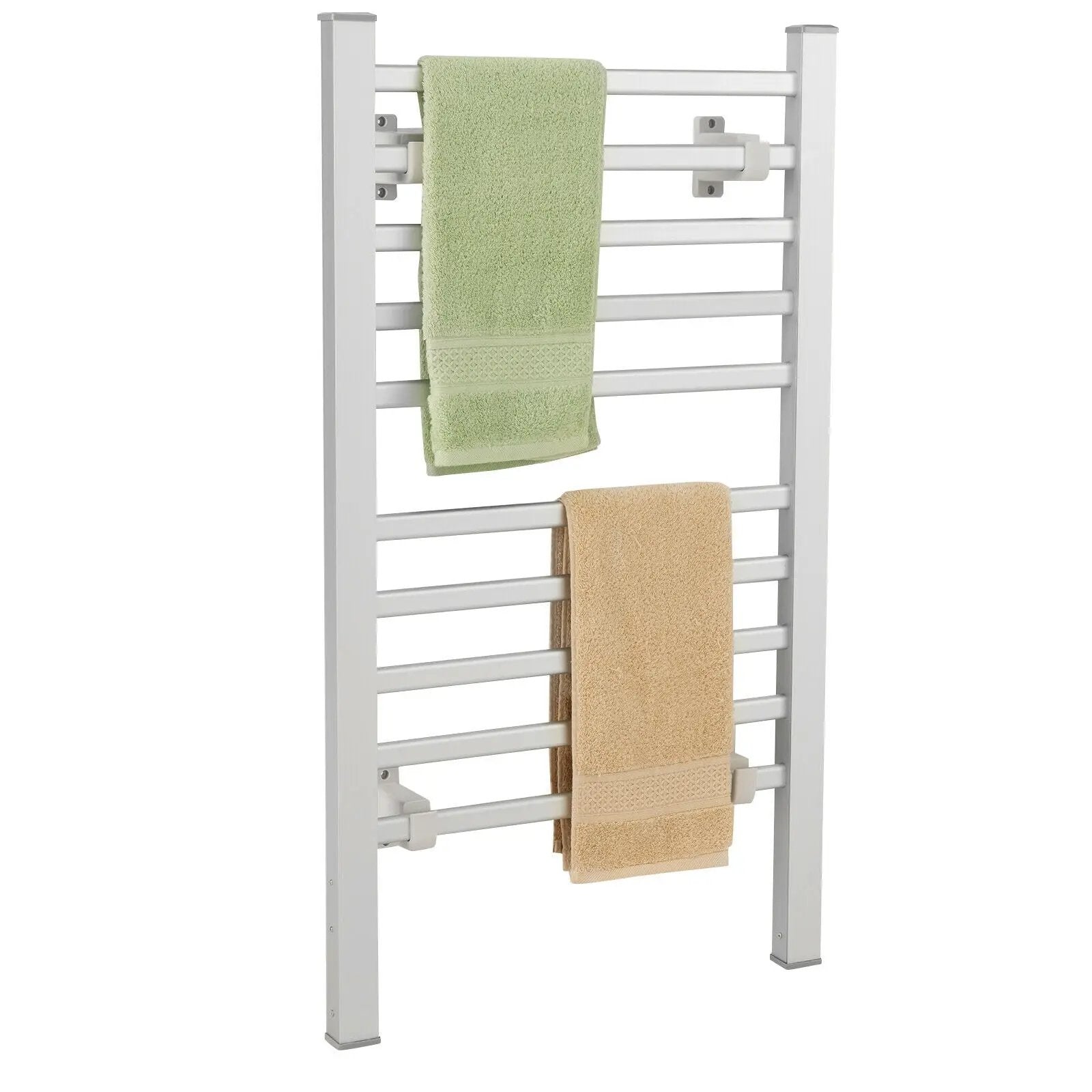2-in-1 150W Freestanding and Wall-mounted Towel Warmer Drying Rack with Timer by DirectDeals