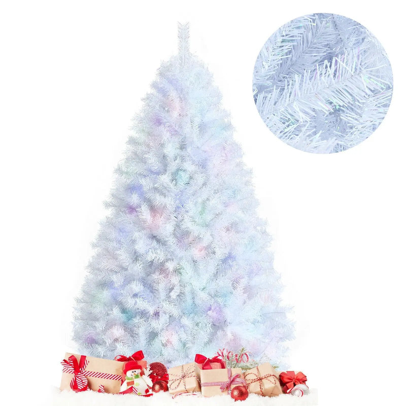 6 Feet Iridescent Tinsel Artificial Christmas Tree with 792 Branch Tips by DirectDeals