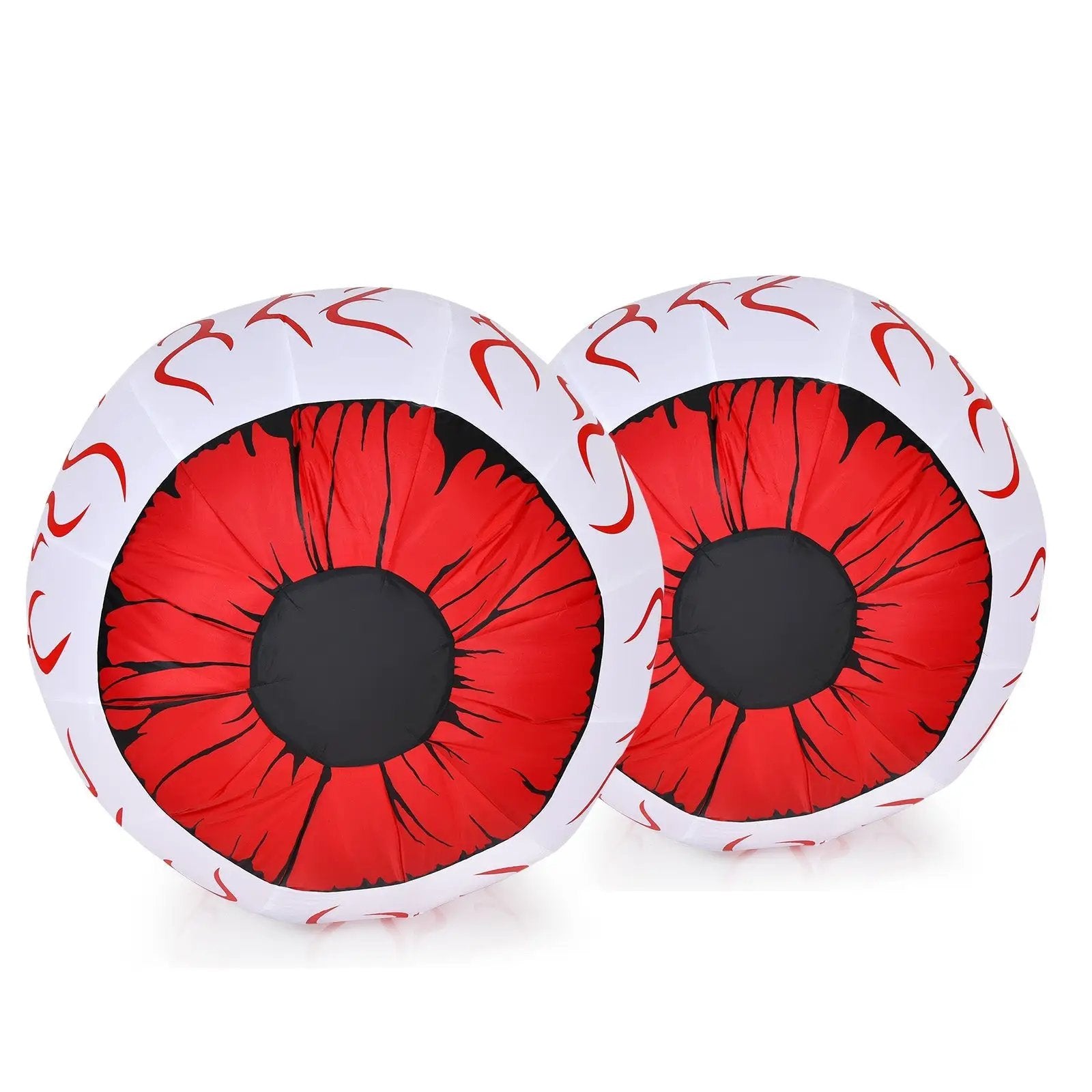 2 Pack 3 Feet Halloween Inflatable Eyeballs with Air Blower by DirectDeals