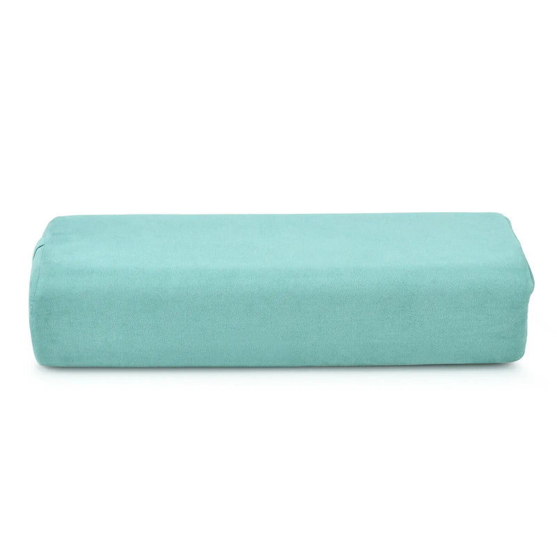 Yoga Bolster Pillow with Washable Cover and Carry Handle by DirectDeals