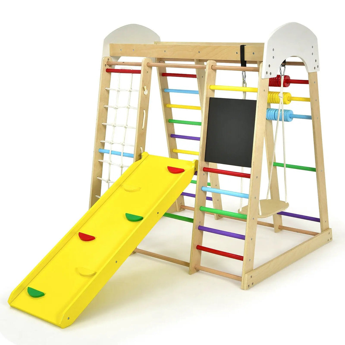 Indoor Playground Climbing Gym Wooden 8-in-1 Climber Playset for Children, photo 4 of 9