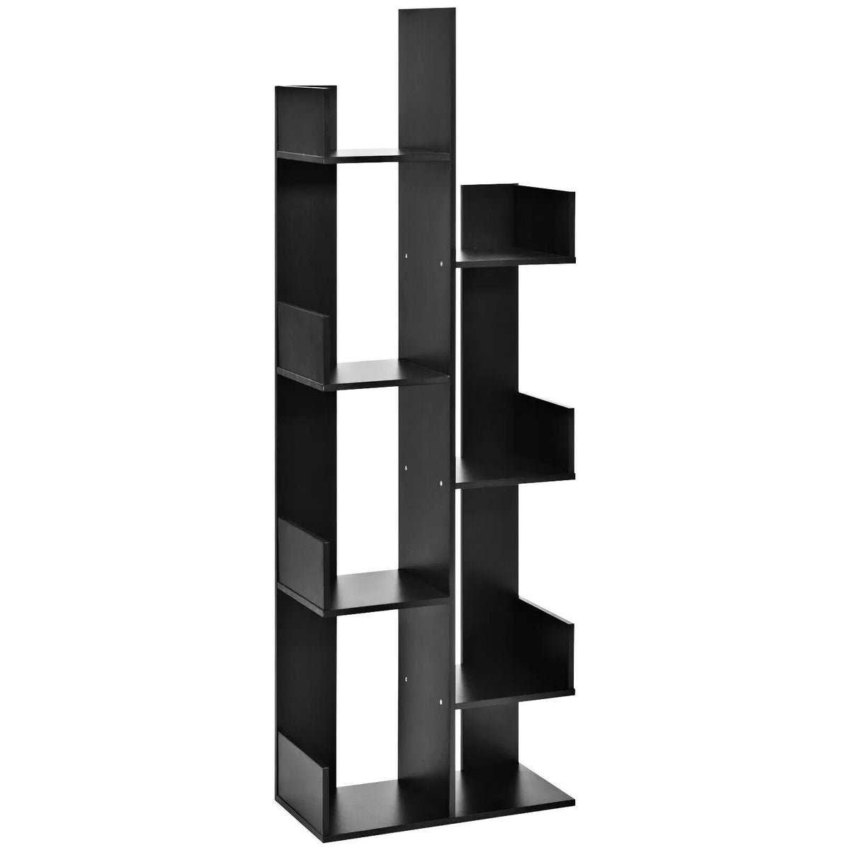 8-Tier Bookshelf Bookcase with 8 Open Compartments Space-Saving Storage Rack, photo 10 of 10