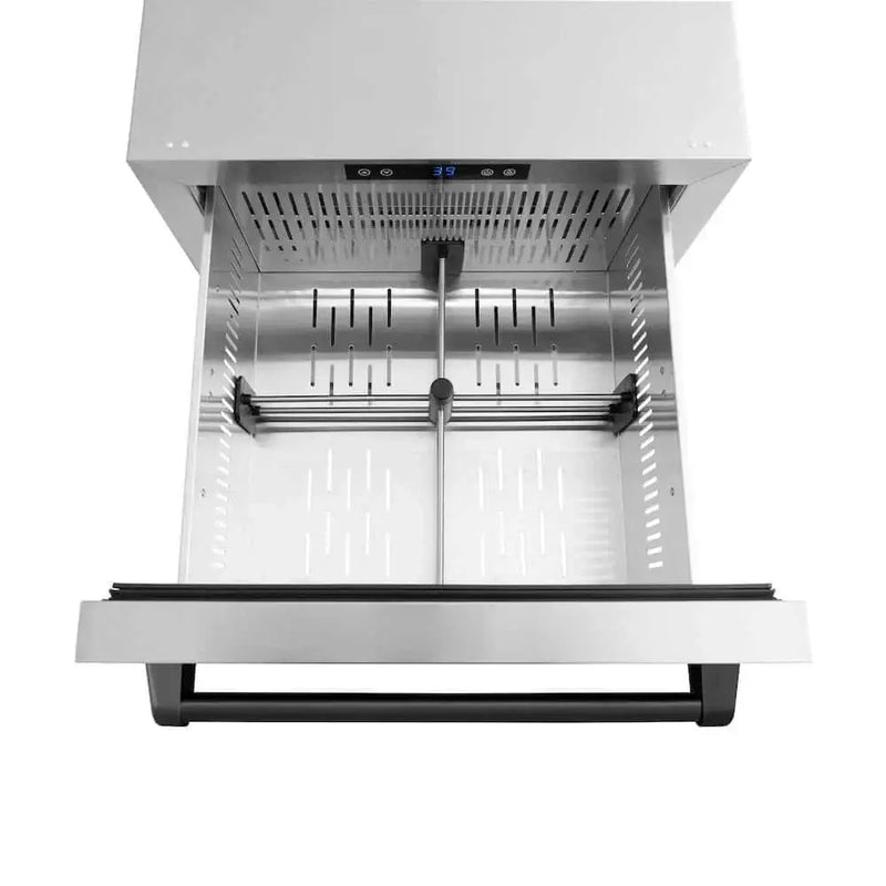 ZLINE 24" Touchstone 168 Can Outdoor-Rated Dual Refrigerator Drawer, Matte Black, RDSOZ-ST-24-MB by Farmhouse Kitchen and Bath