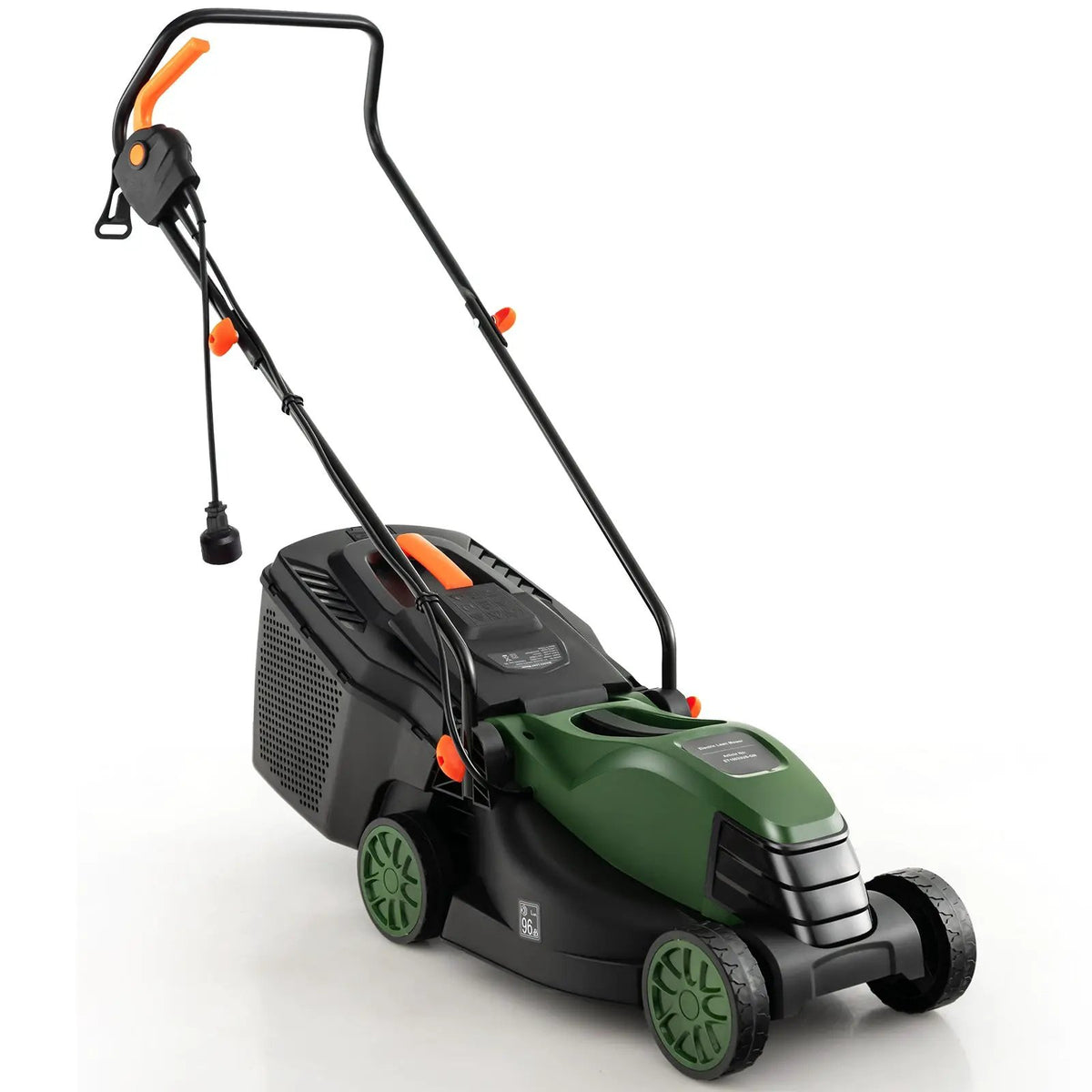 12-AMP 13.5 Inch Adjustable Electric Corded Lawn Mower with Collection Box, photo 3 of 9