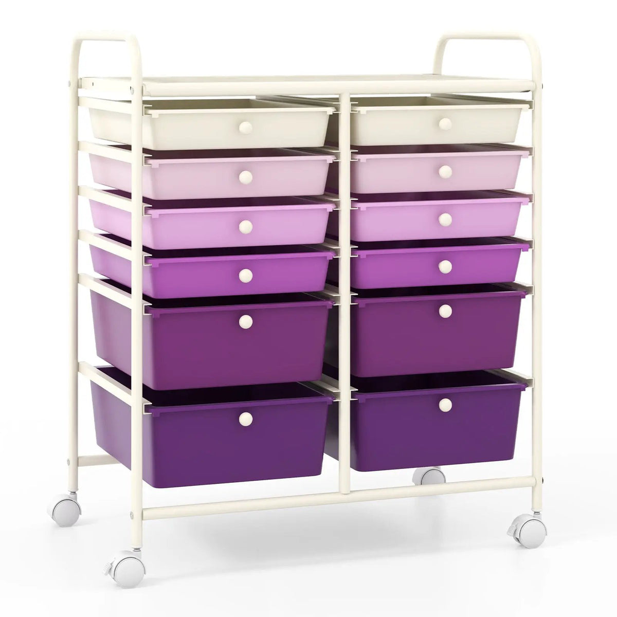 12 Storage Drawer Organizer Bins Rolling Cart, photo 15 of 20
