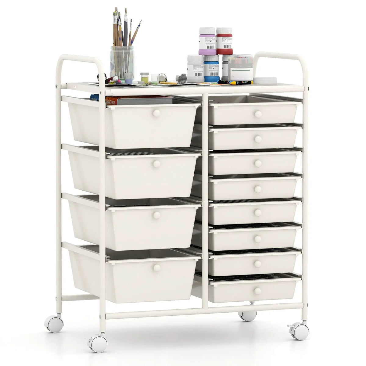 12-Drawer Utility Rolling Cart with Drawers Multi-Use Storage, photo 4 of 32