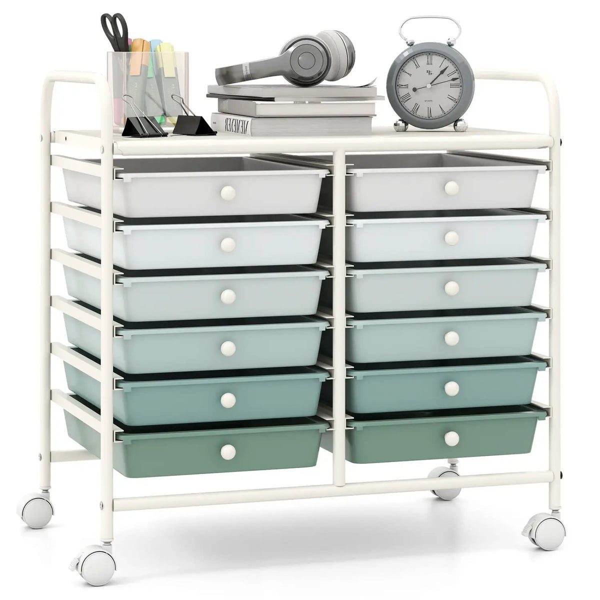 12 Drawers Rolling Storage Cart for Home and Office, photo 16 of 19