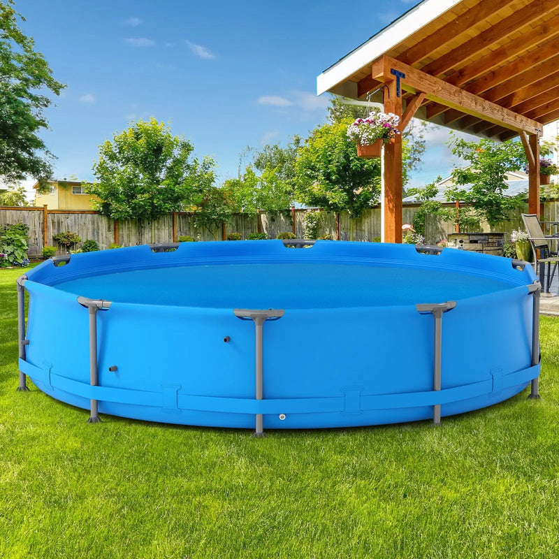 12 Foot Round Solar Pool Cover 12 Mil Blue by DirectDeals