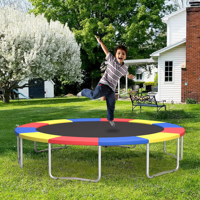 8-16 FT Trampoline Pad Replacement Safety Pad with Fixing Straps (Multicolor) by DirectDeals