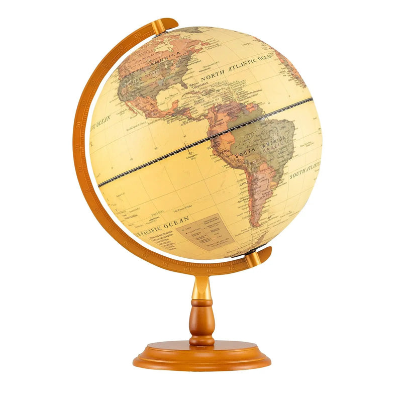12 Inch Illuminated World Globe Antique Light up Globe Night Lamp by DirectDeals