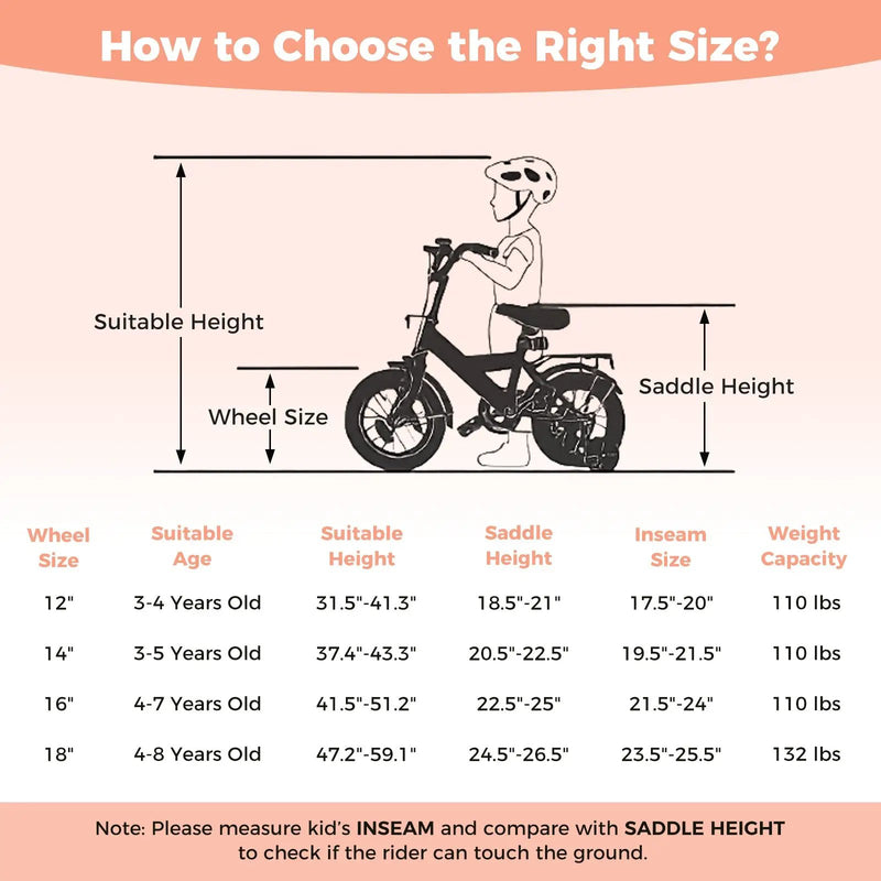 Kids Bike 12-18 Inch with Training Wheels - Pink Stars & Moon by DirectDeals
