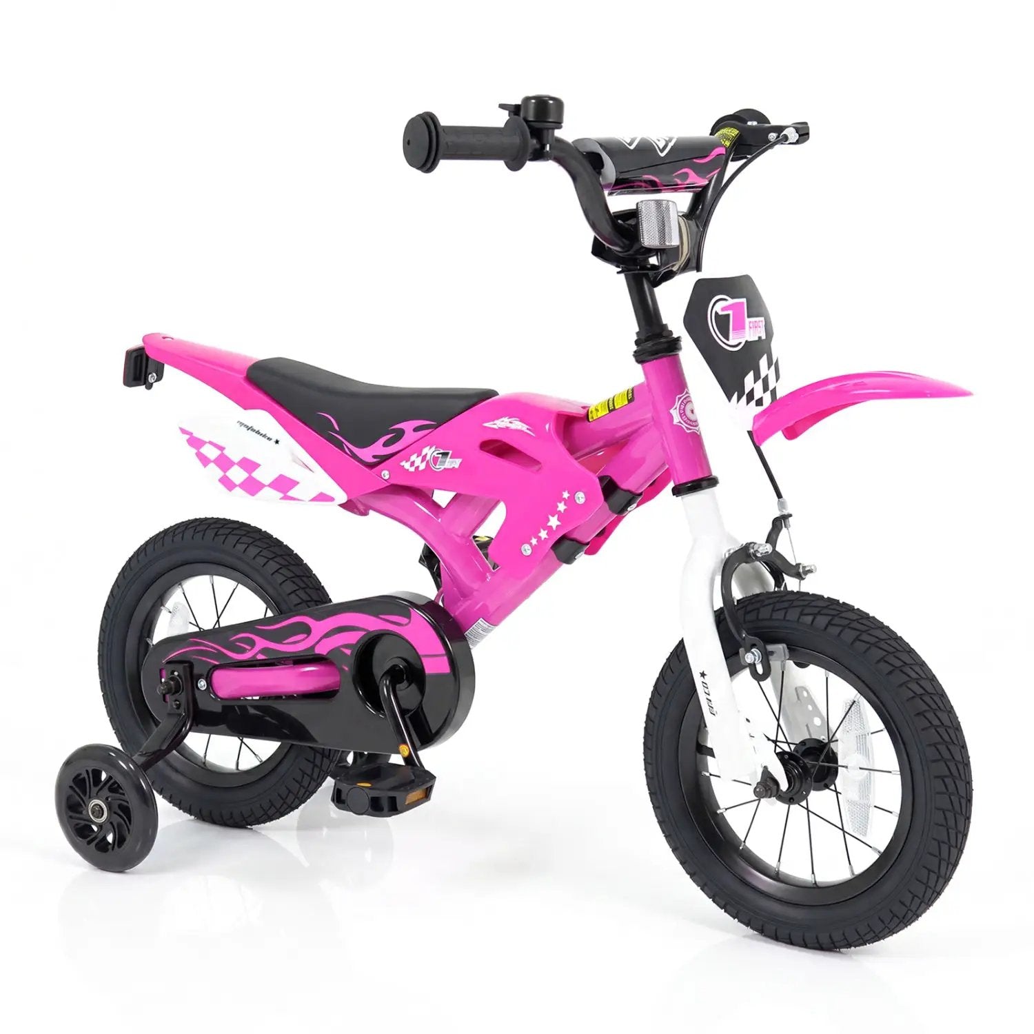 12 Inch Kids Bike with Training Wheels Ages 3-4 by DirectDeals