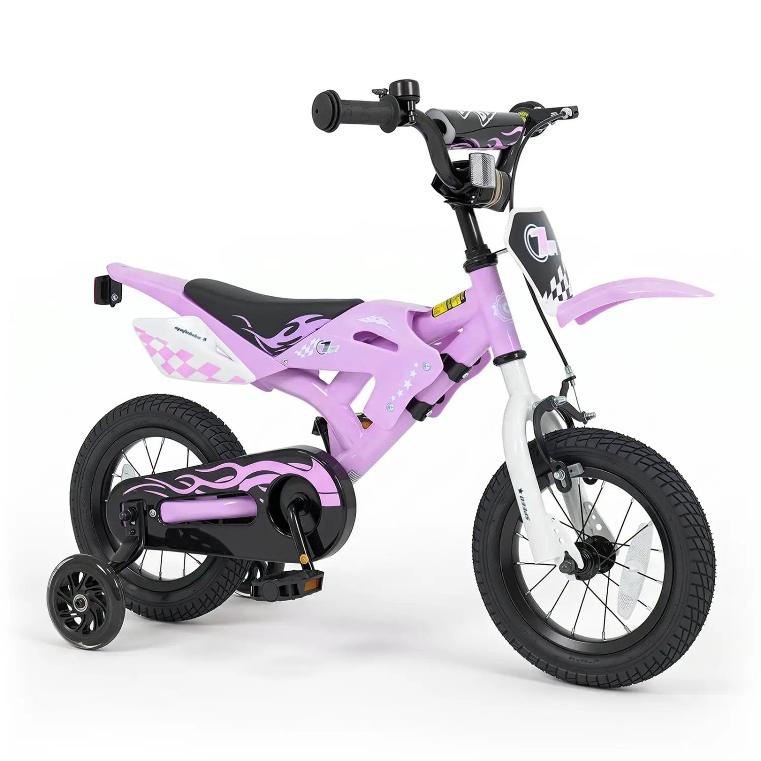 12 Inch Kids Bike with Training Wheels Ages 3-4 by DirectDeals