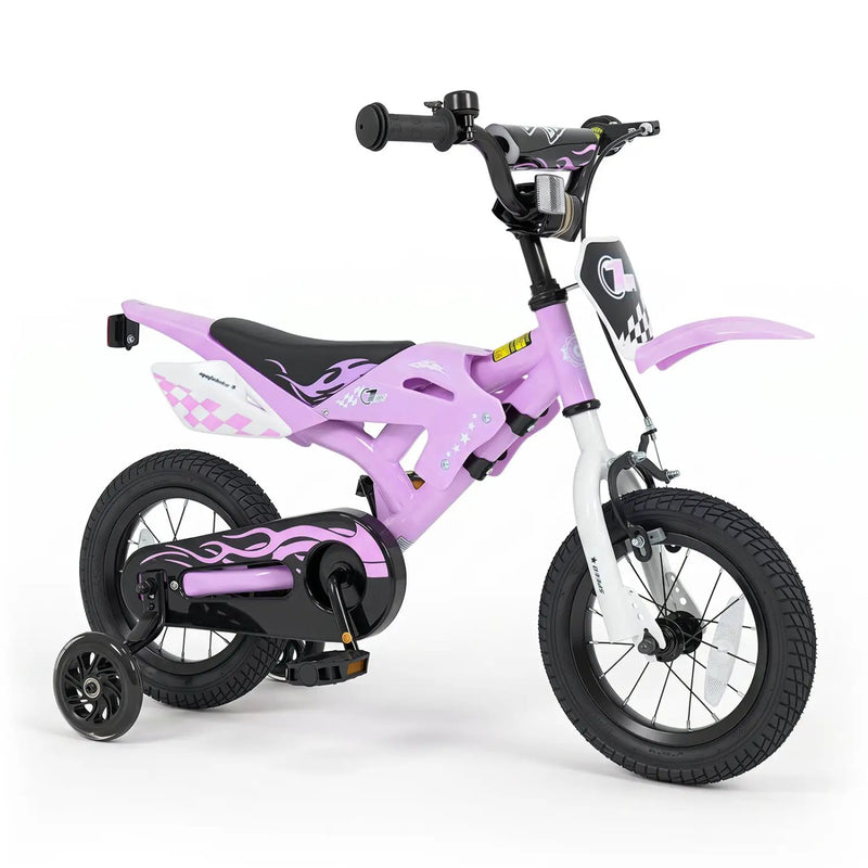12 Inch Kids Bike with Training Wheels Ages 3-4 by DirectDeals