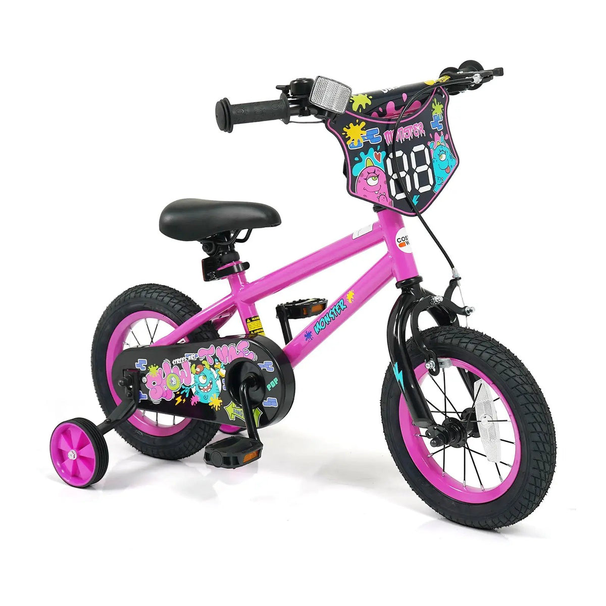 Kids Bike with Training Wheels 12-18 Inch Pink, photo 3 of 32