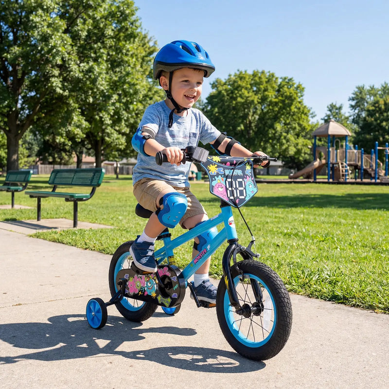 Kids Bike 16 Inch with Training Wheels Ages 4-7 by DirectDeals