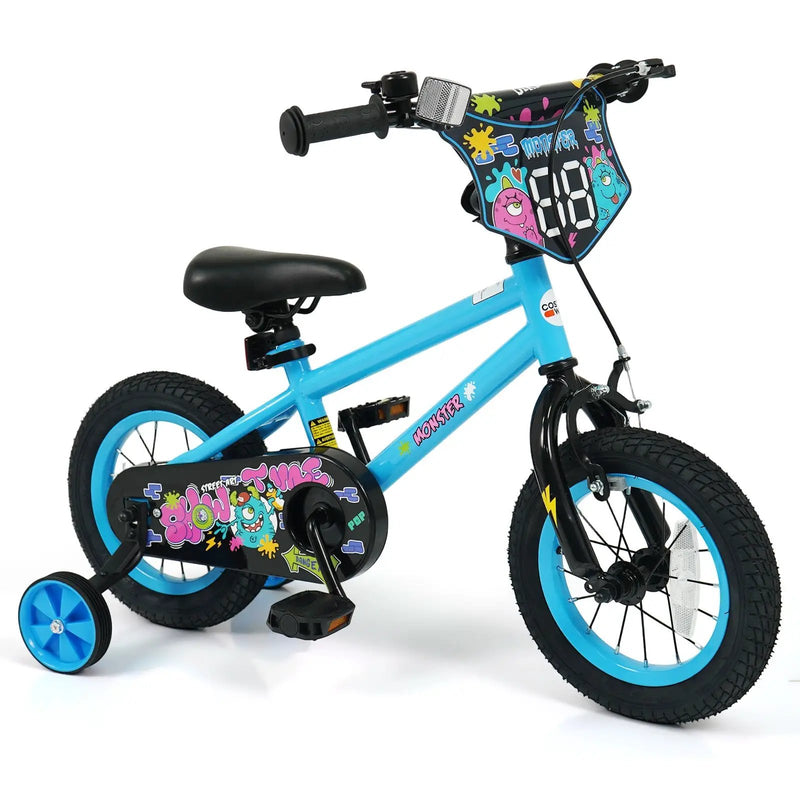Kids Bike 16 Inch with Training Wheels Ages 4-7 by DirectDeals