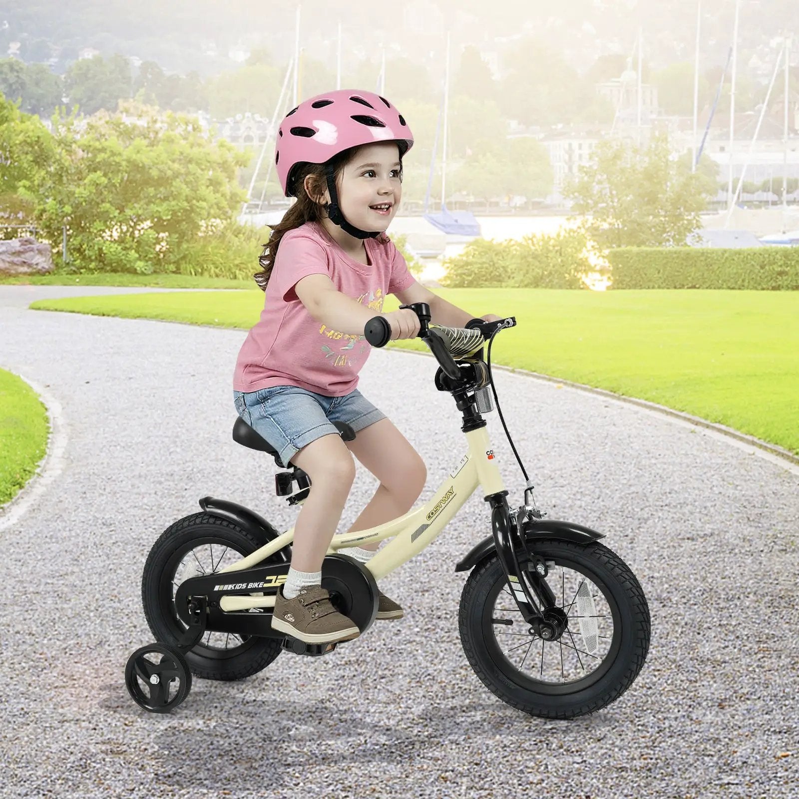 14 Inches Kids Bike Sport Bicycle with Removable Training Wheels by DirectDeals