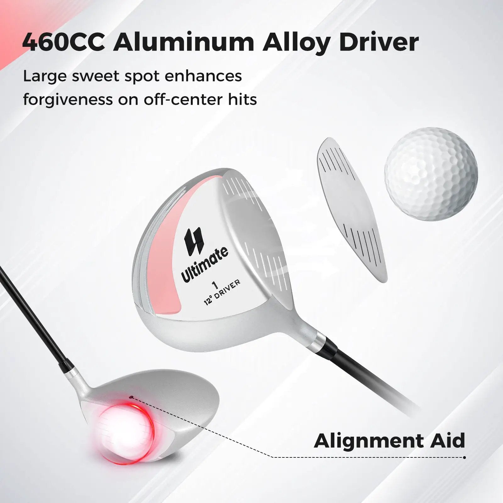 12° Individual Driver Golf Club for Women 460CC by DirectDeals