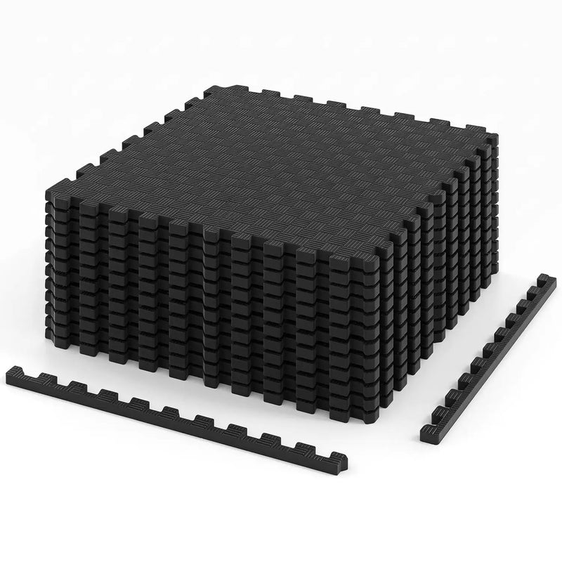 Puzzle Exercise Mat 12-Piece EVA Foam Interlocking Tiles by DirectDeals