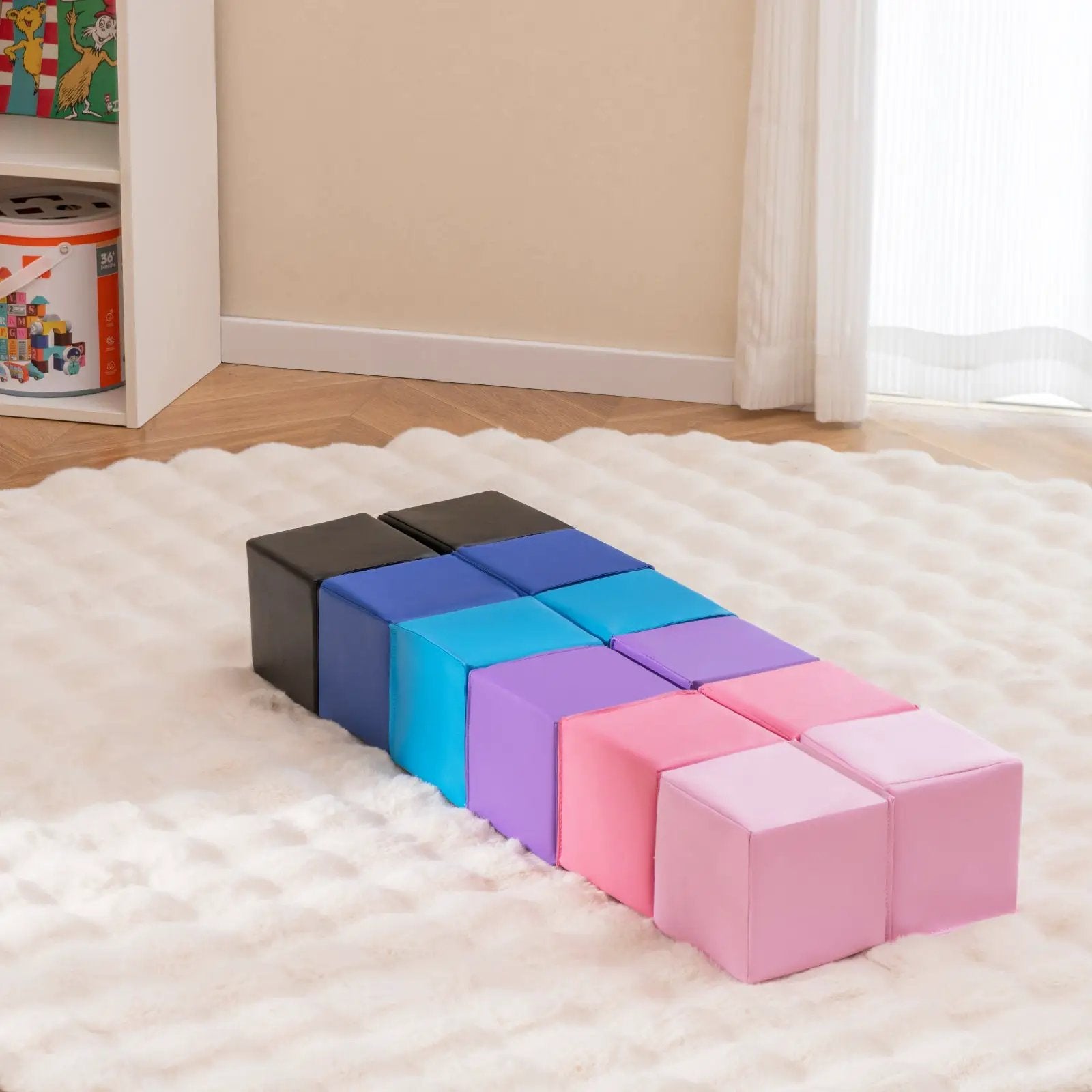 12 Pieces Soft Foam Building Blocks Climbing Foam Cubes Set for Kids by DirectDeals