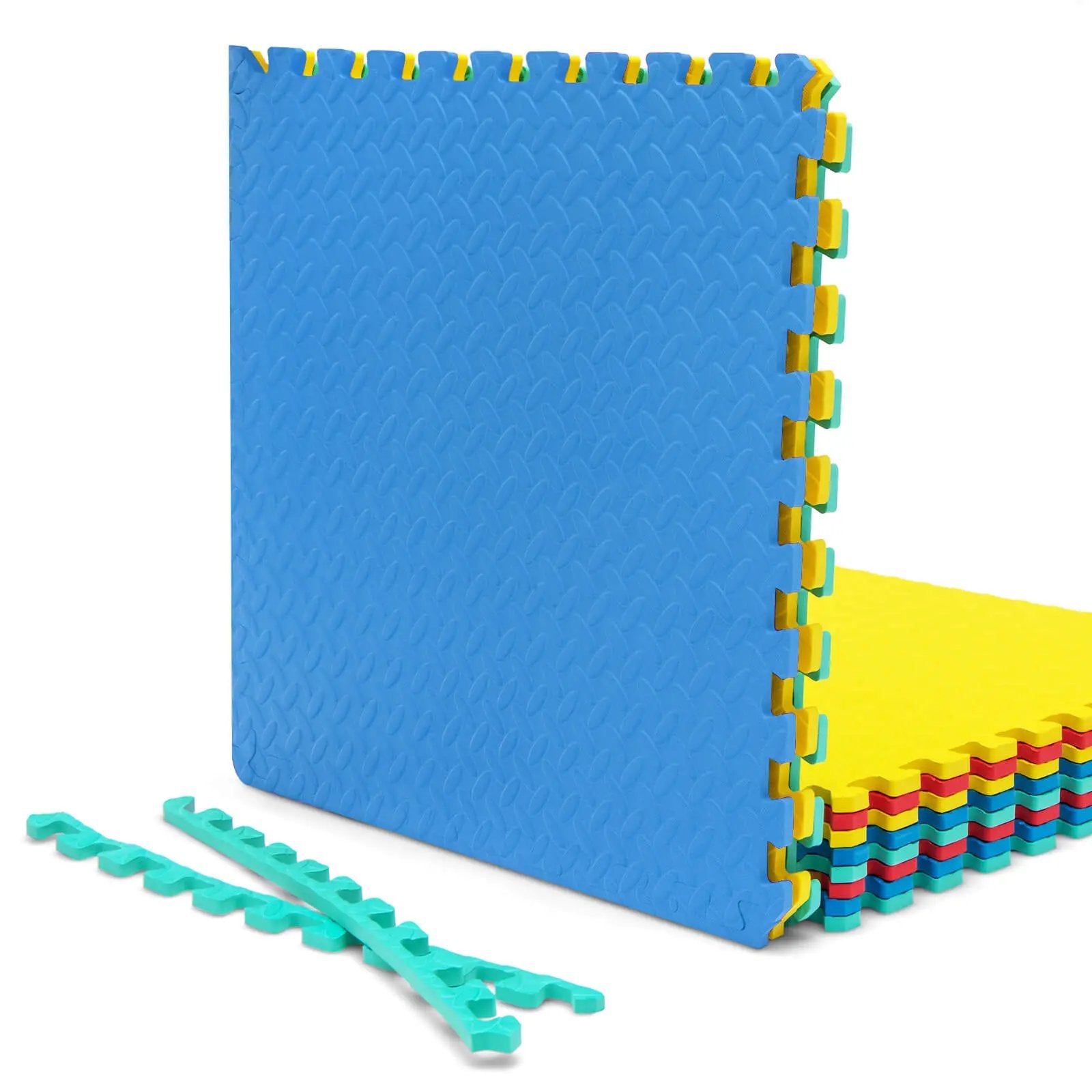 12 Pieces Puzzle Interlocking Flooring Mat with Anti-slip and Waterproof Surface by DirectDeals