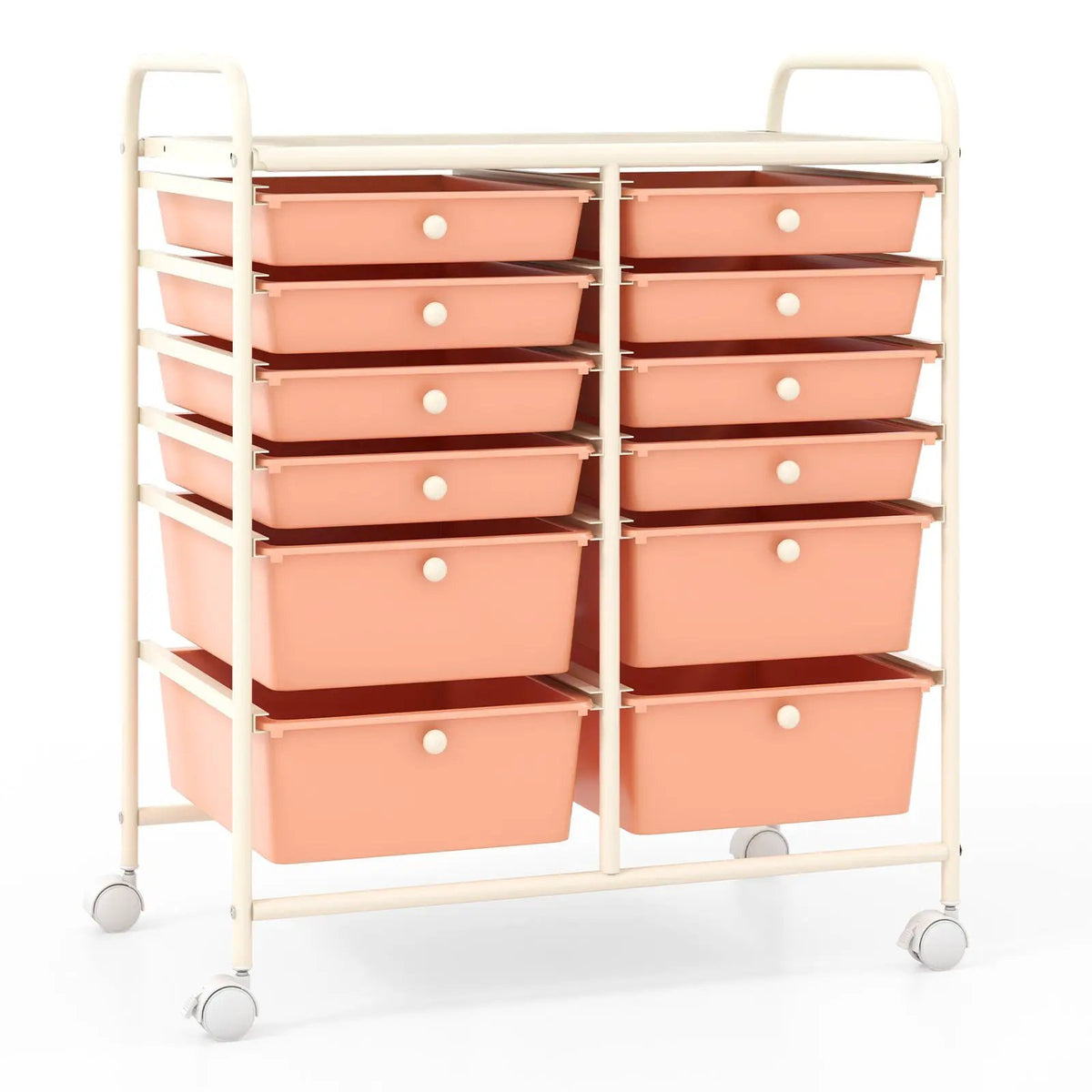 12 Storage Drawer Organizer Bins Rolling Cart, photo 13 of 20