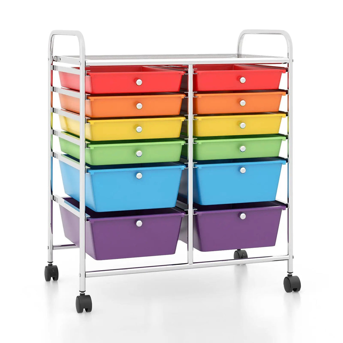 12 Storage Drawer Organizer Bins Rolling Cart, photo 12 of 20