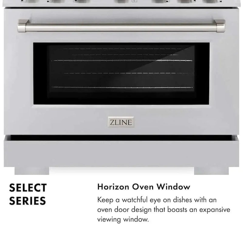 ZLINE 30" Select Dual Fuel Range Gas Cooktop Electric Convection Oven Stainless Steel HDR30 by Farmhouse Kitchen and Bath