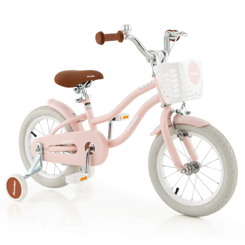 12 Inch Kids Bike with Training Wheels for Boys Girls Ages 3-8 Years-12 inches by DirectDeals