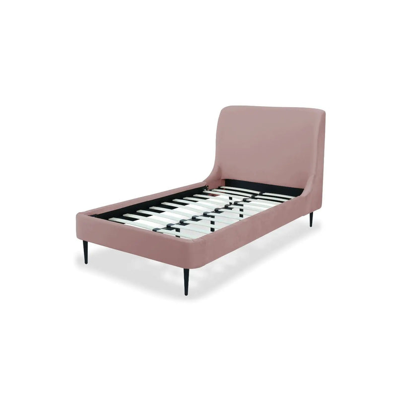 Heather - Upholstered Bed With Curved Headboard