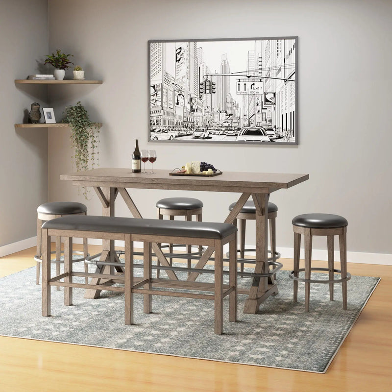 Bar Height Bench - Brown by Unique Piece Furniture