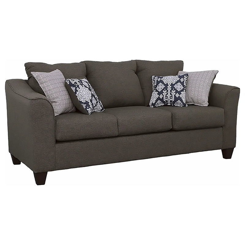 Salizar 3-piece Upholstered Flared Arm Sofa Set Grey by Unique Piece Furniture