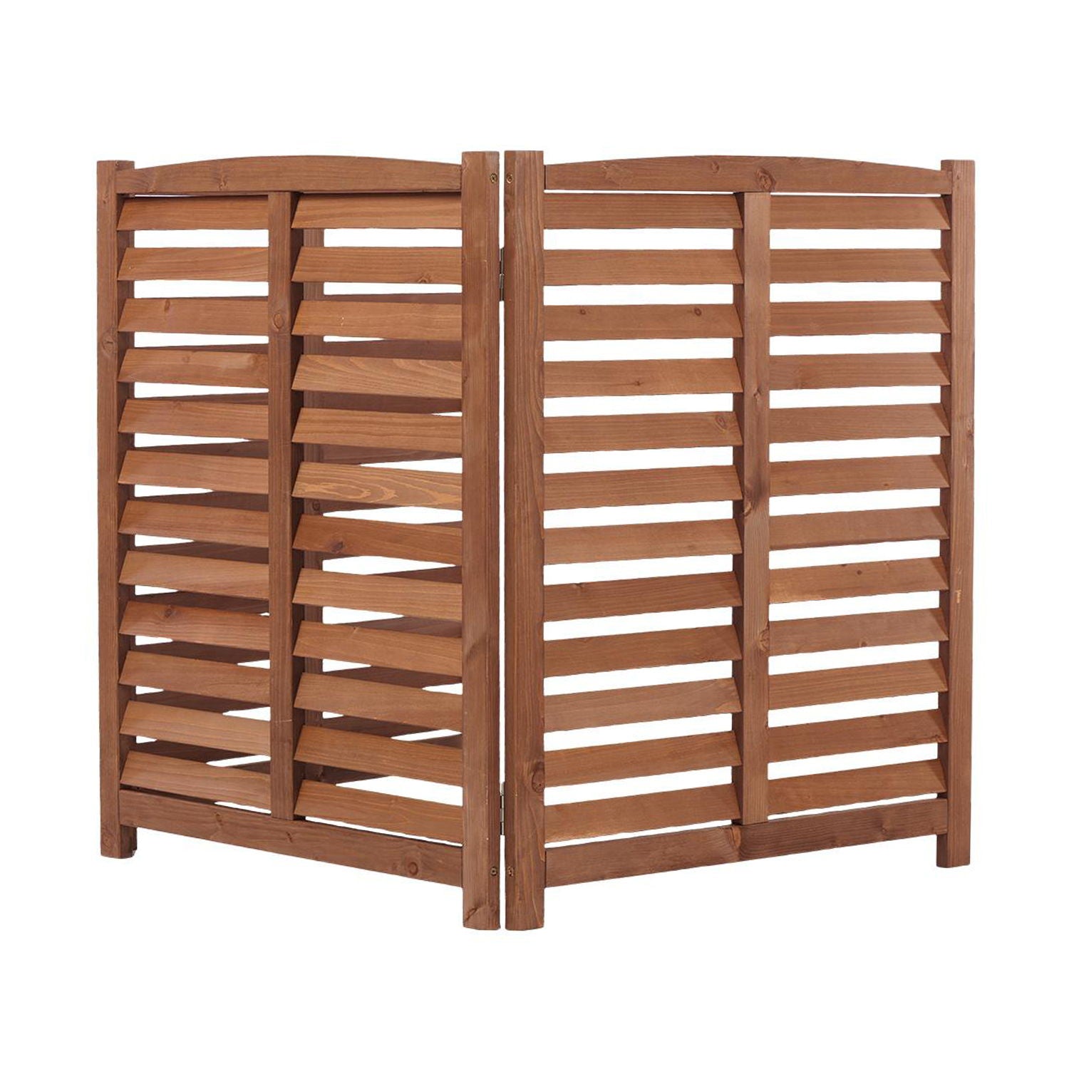 3 Panel Outdoor Wooden Air Conditioner Fence by HouseOfZazla