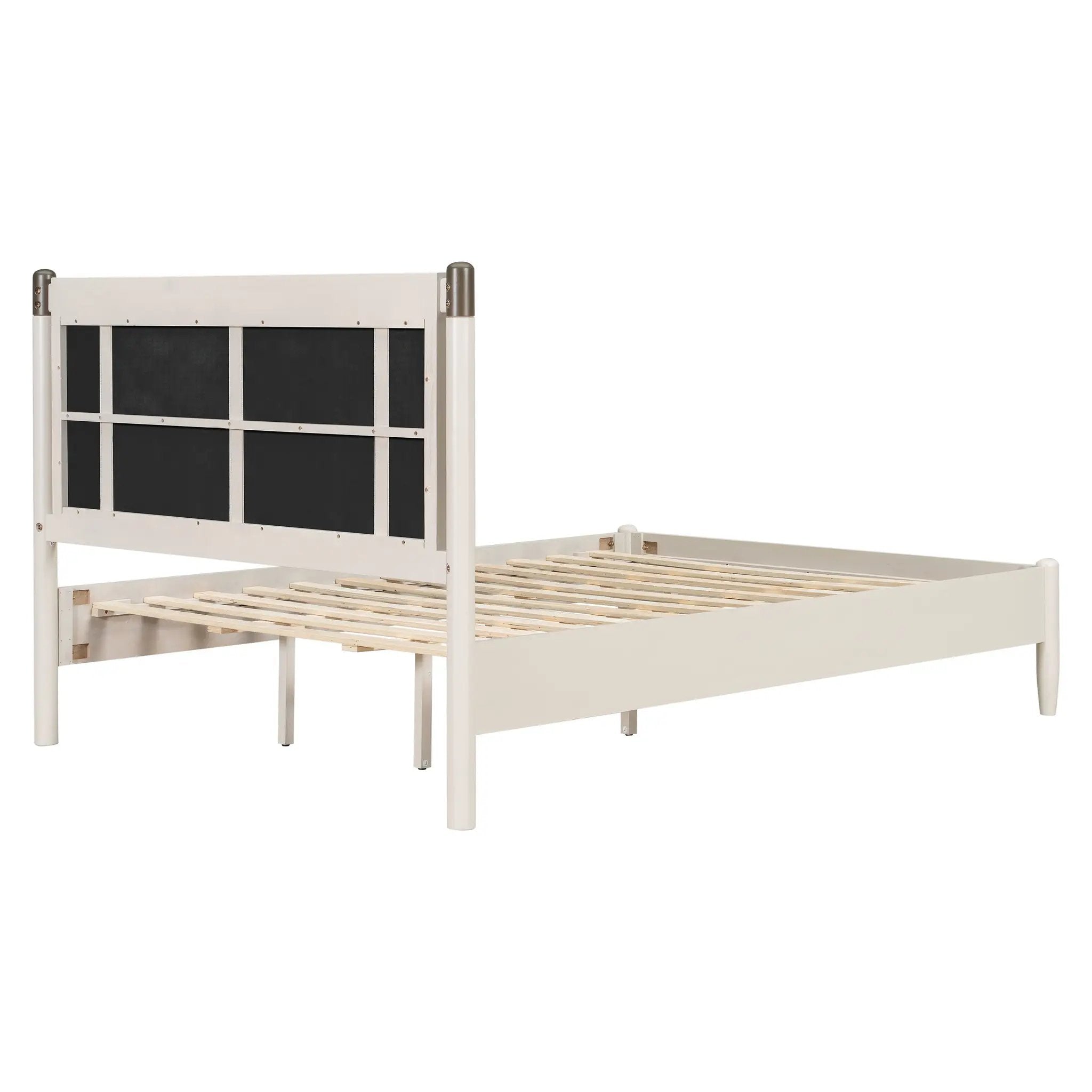 Solid Wood Queen Bed - Heavy Duty Support by HouseOfZazla